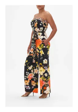 Camilla Secret History Tie Waist Strapless Jumpsuit Floral Size M/ AU 12 for rent on The Volte - image 4