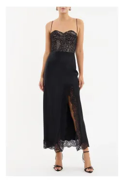 Rebecca Vallance Larisa Midi Dress Black Size 10 for rent on The Volte - image 1