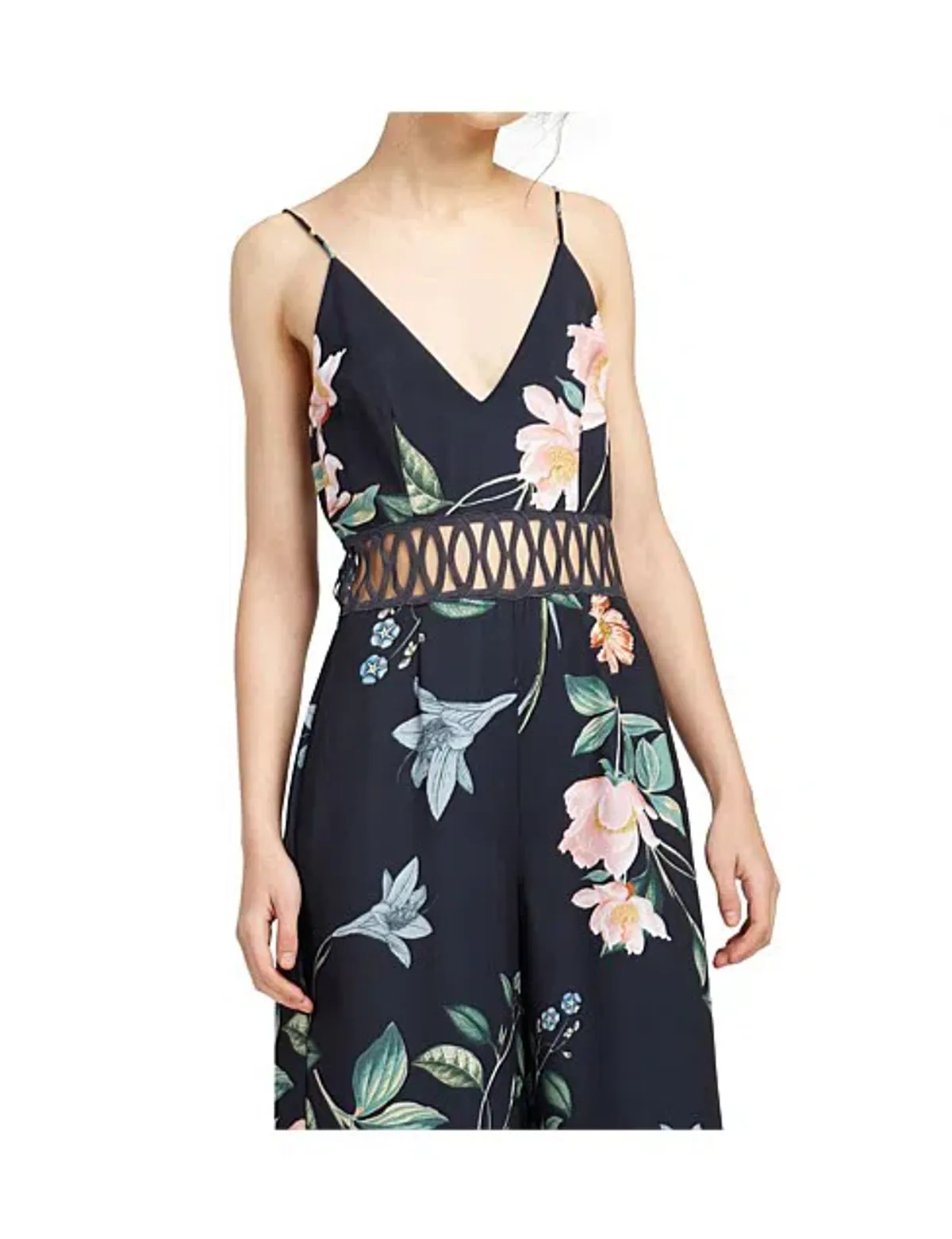 Keepsake Whispers Jumpsuit Navy garden Floral Size M/ AU 10 - Image 4