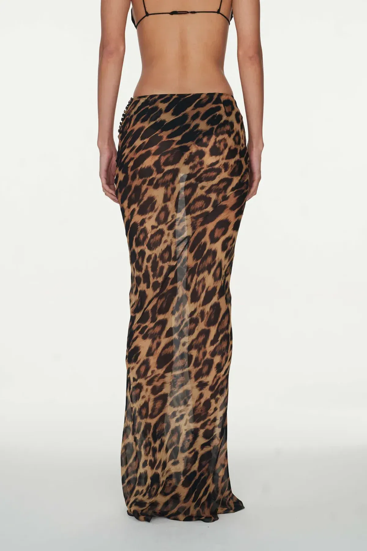 Rat & Boa Monique Skirt in Leopard Print Size S / AU 8 - Image 3