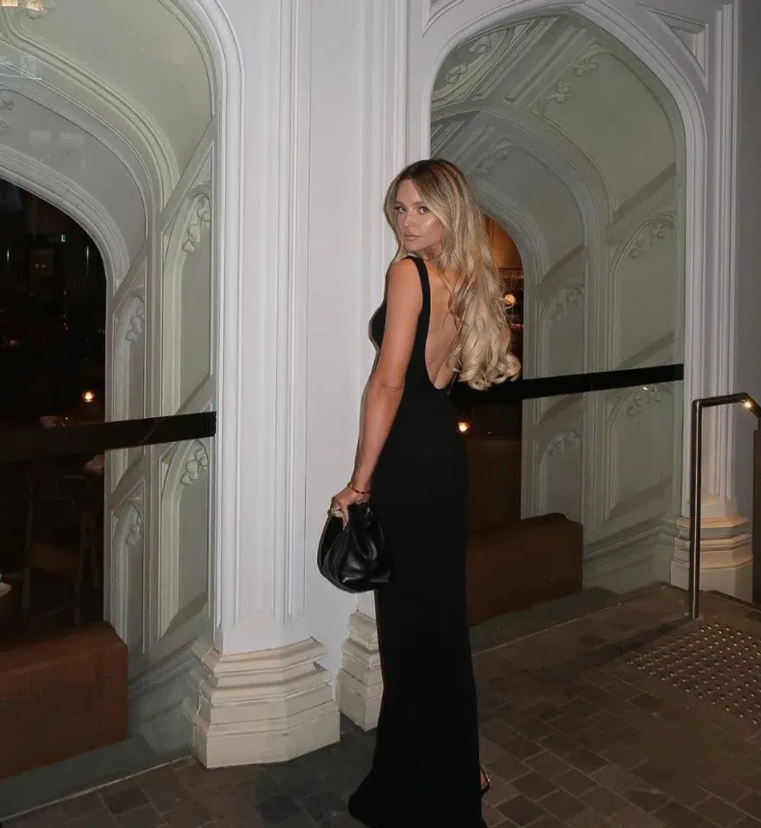 Effie Kats Verona Gown Black Size M / AU 10 for rent on The Volte - main image