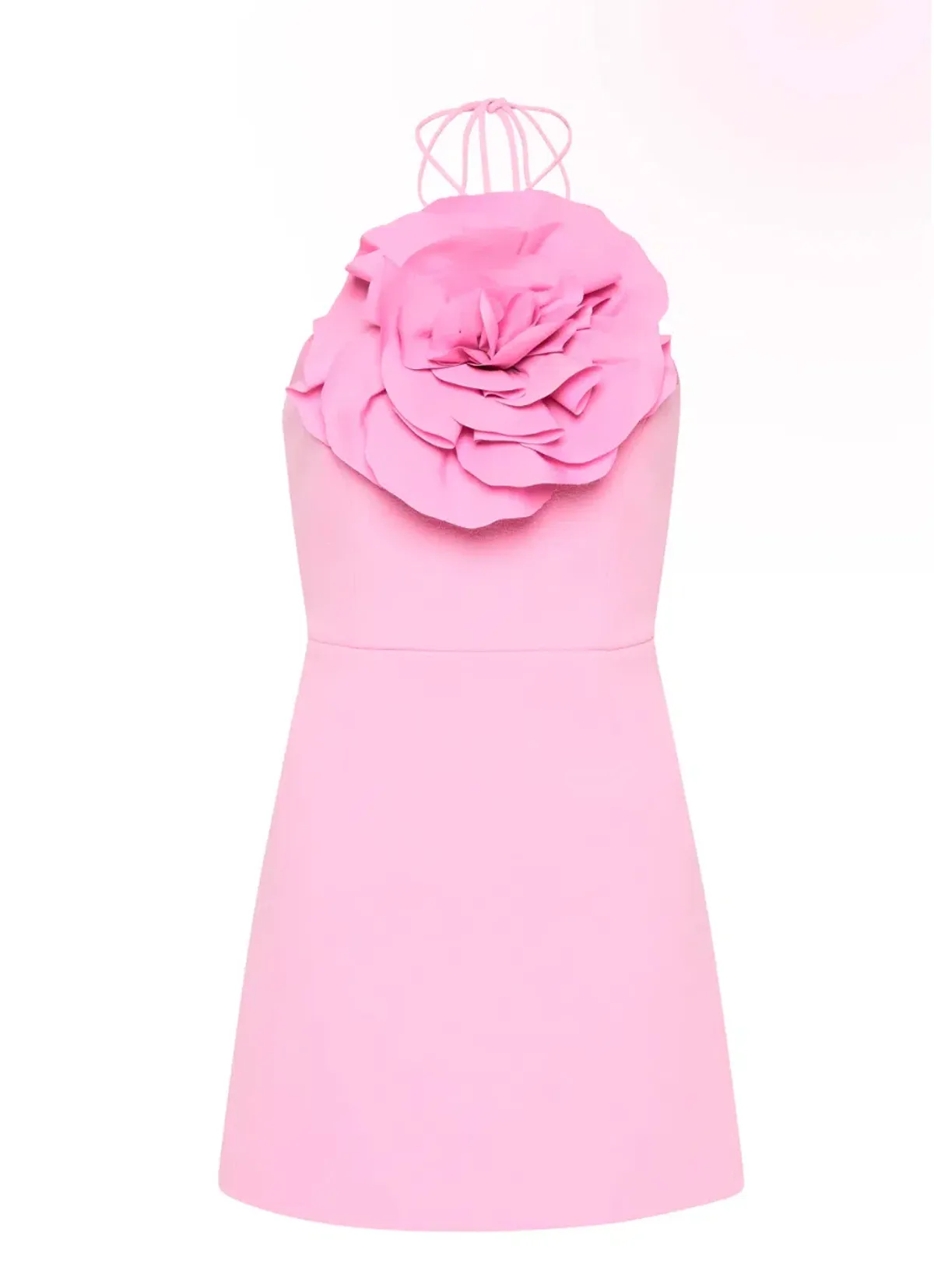 Rebecca Vallance Odetta Halter Mini Dress Pink Size 8 - Image 3