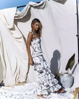 Sir the Label Marielle Ruffle Maxi Dress Floral Size 10 for rent on The Volte - image 2
