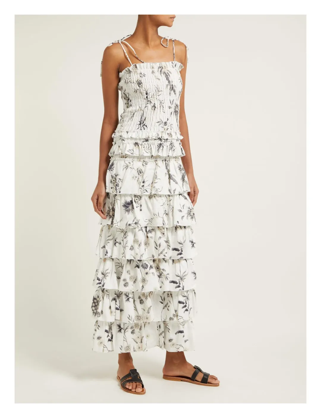 Sir the Label Marielle Ruffle Maxi Dress Floral Size 10 for rent on The Volte - main image