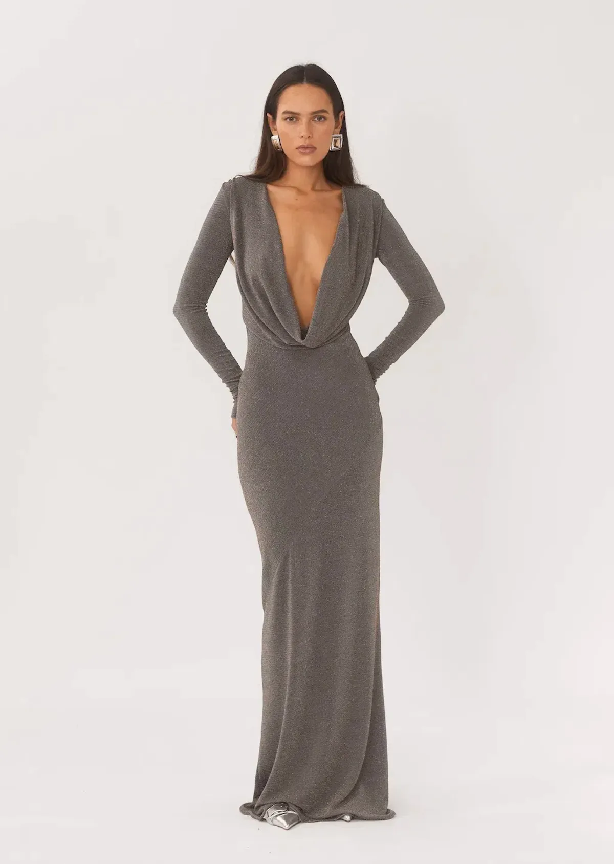 Arcina Ori Jen Dress Grey Size M / AU 10 - Image 1