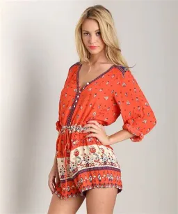 Spell Desert Wanderer Playsuit Sunset Red Size XL / AU 14 for rent on The Volte - image 2