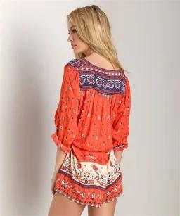 Spell Desert Wanderer Playsuit Sunset Red Size XXL / AU 16 for rent on The Volte - image 5