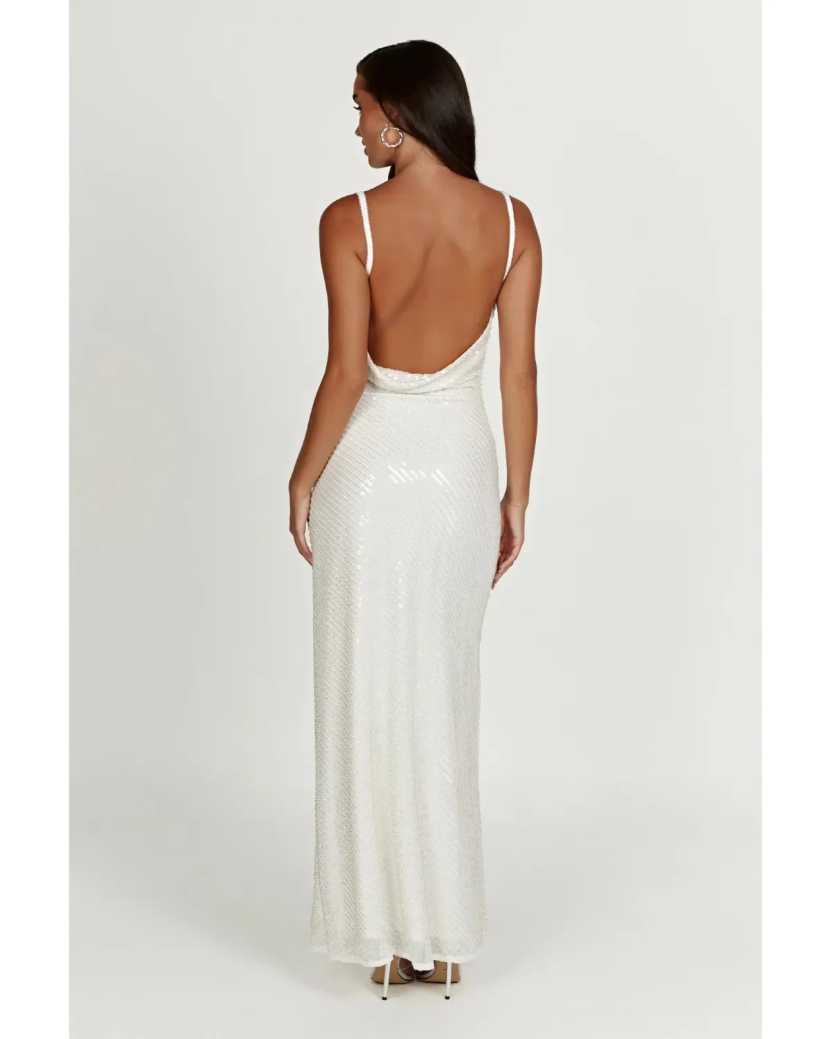 Meshki Marise Sequin Gown White Size XS / AU 8 - Image 3