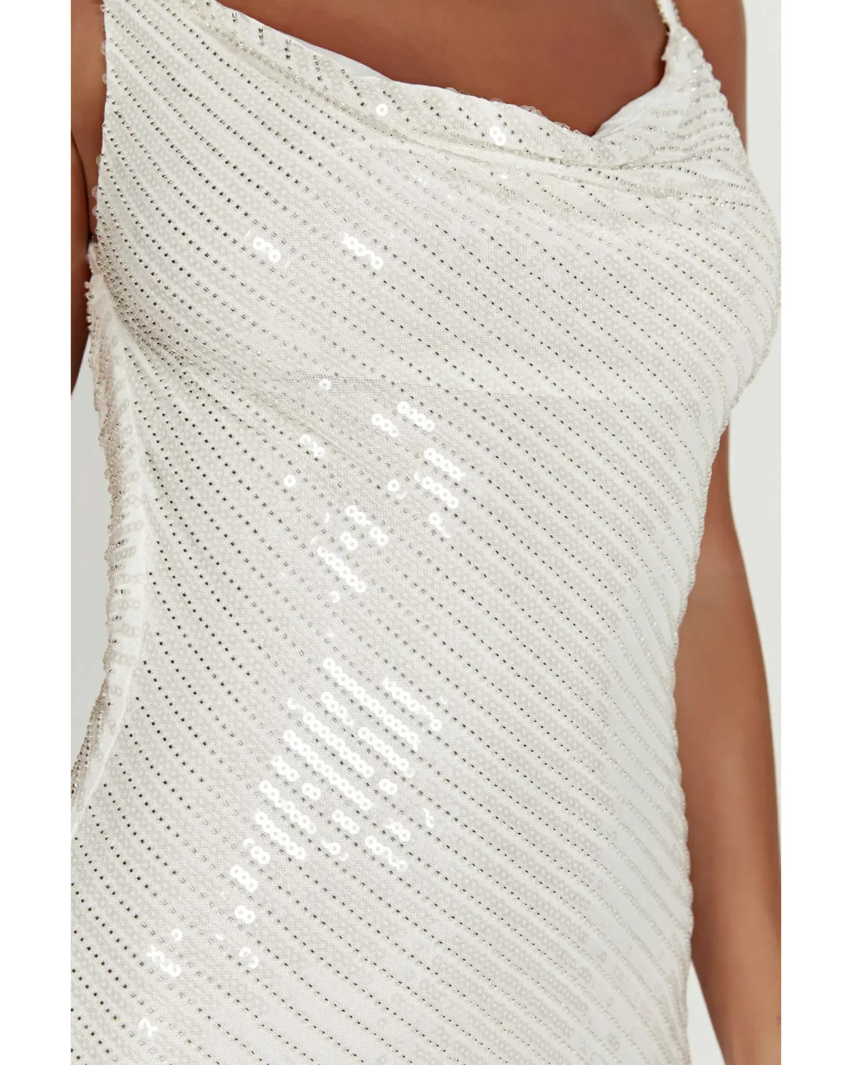 Meshki Marise Sequin Gown White Size XS / AU 8 - Image 2