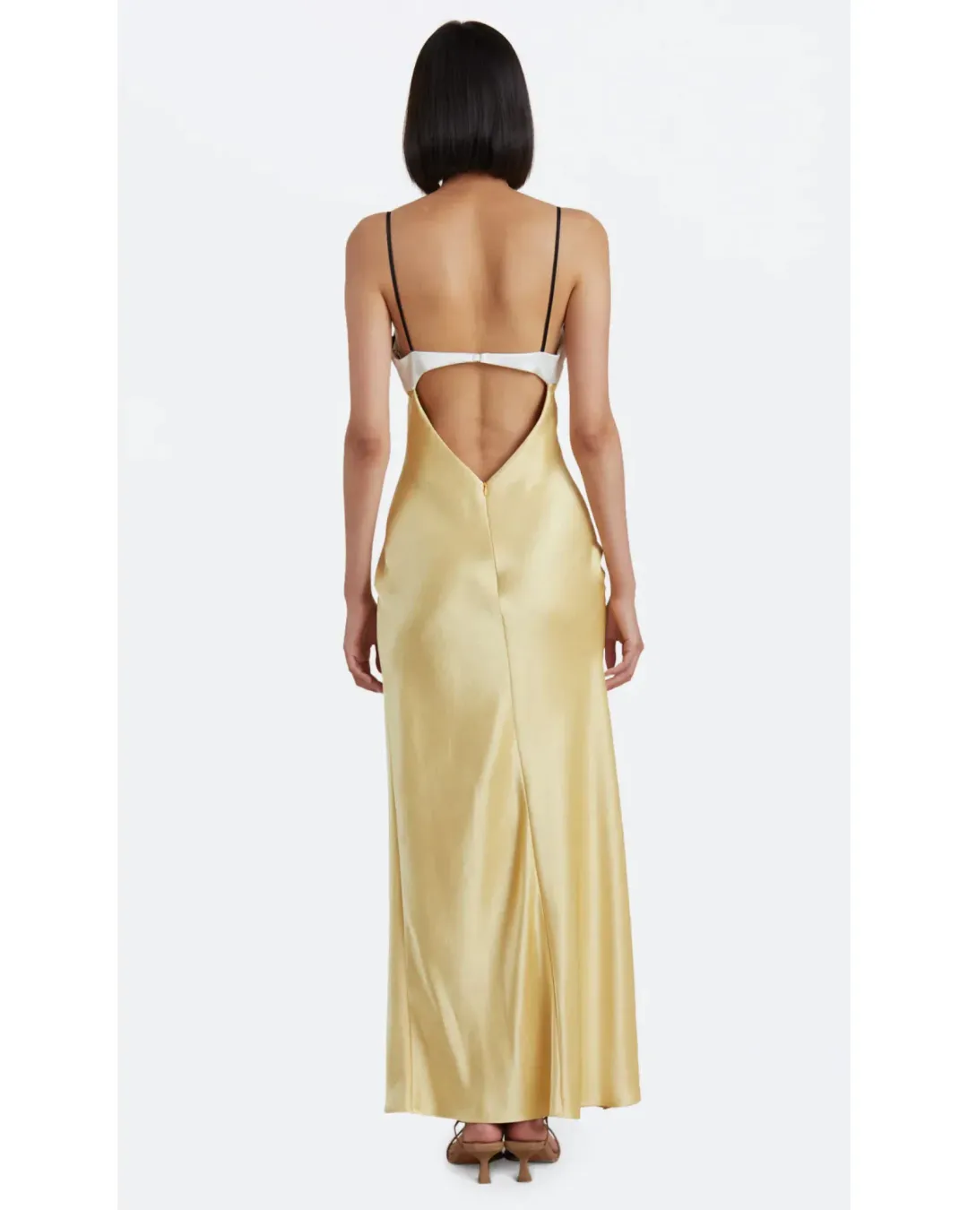 Bec & Bridge Nadia Bustier Dress Champagne/Straw Size AU 6 for rent on The Volte - main image
