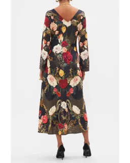 Camilla Long Sleeve Bias Dress The Magic In The Manuscripts Size AU 12 for rent on The Volte - image 2