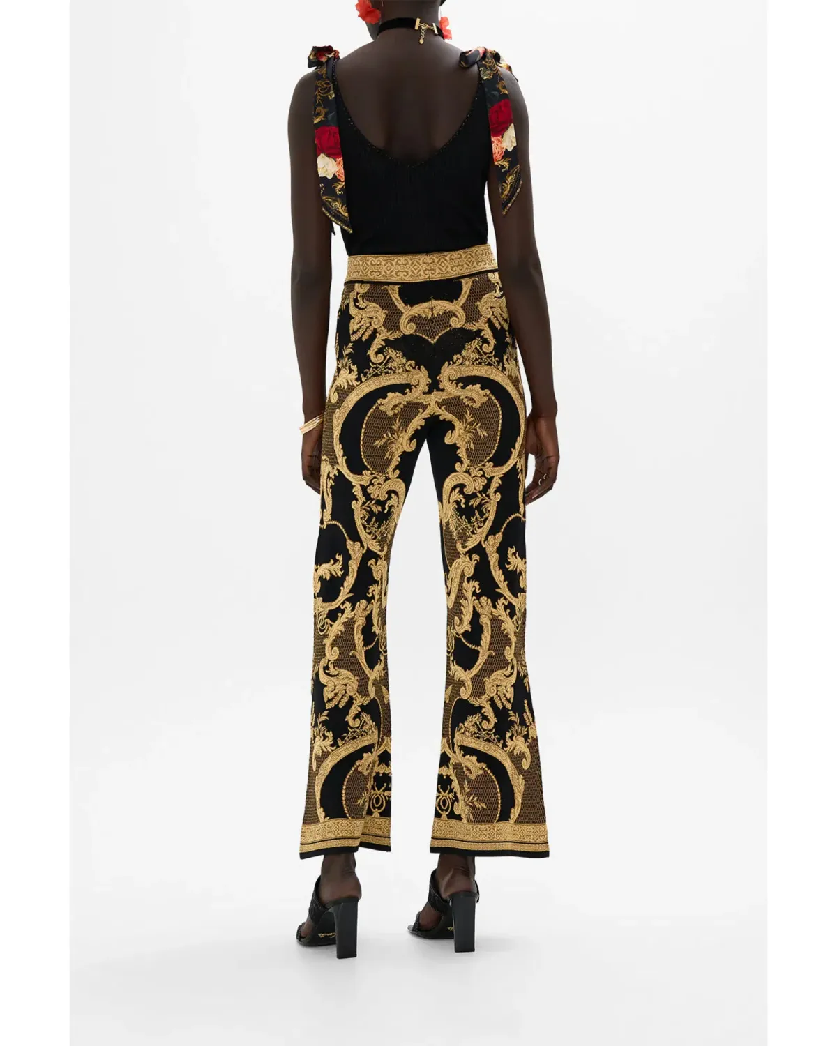 Camilla Flared Jacquard knit pant Magic in the Manuscripts Size AU 10 - Image 2