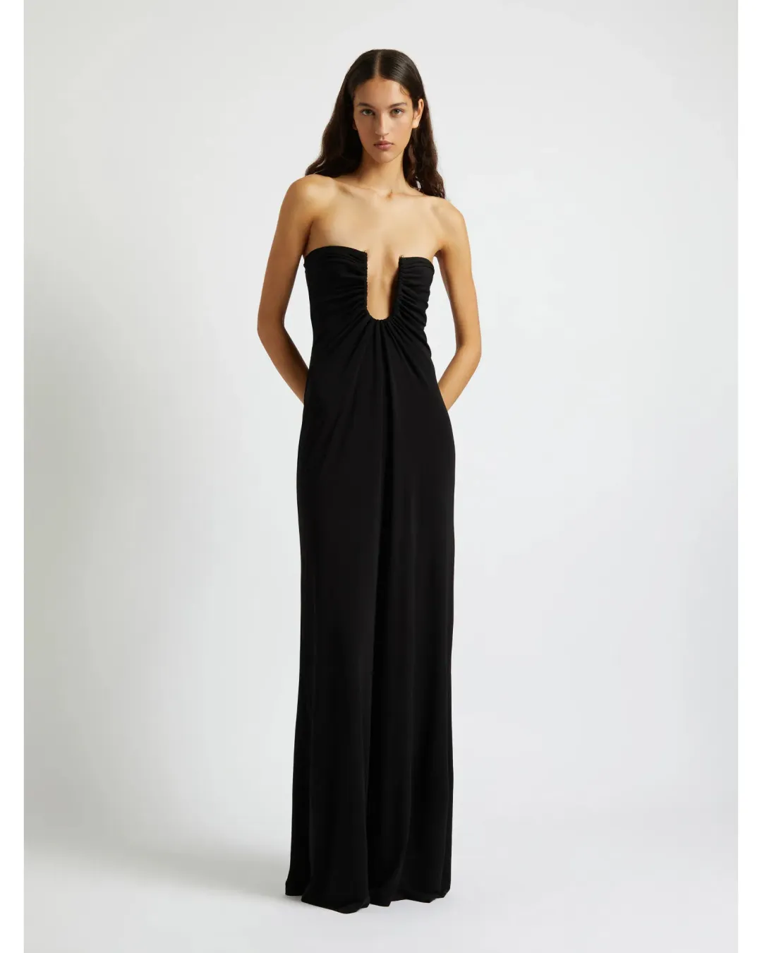 Christopher Esber Arced Gown Black Size AU 6 for rent on The Volte - main image