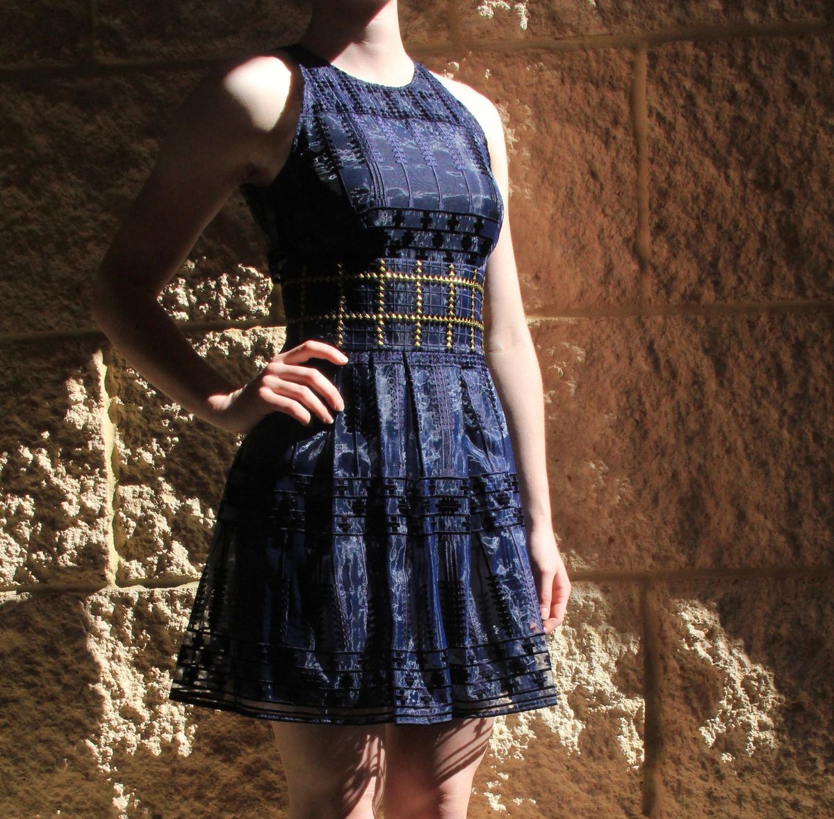 Sass & Bide The Balancing Act Dress Navy - Image 1
