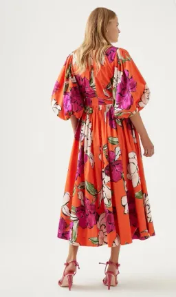 Aje Marlene Midi Dress Floral Size 8 for rent on The Volte - image 3
