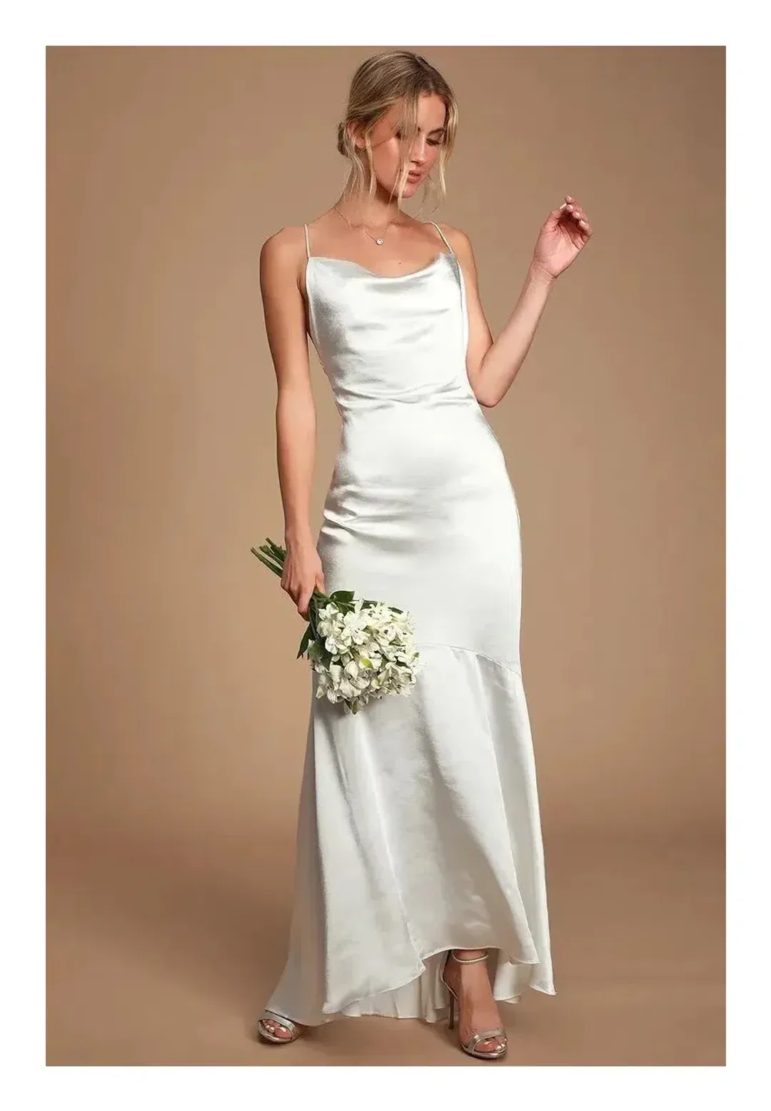 Elliatt Aisle Maxi Dress White Size 8 for rent on The Volte - main image