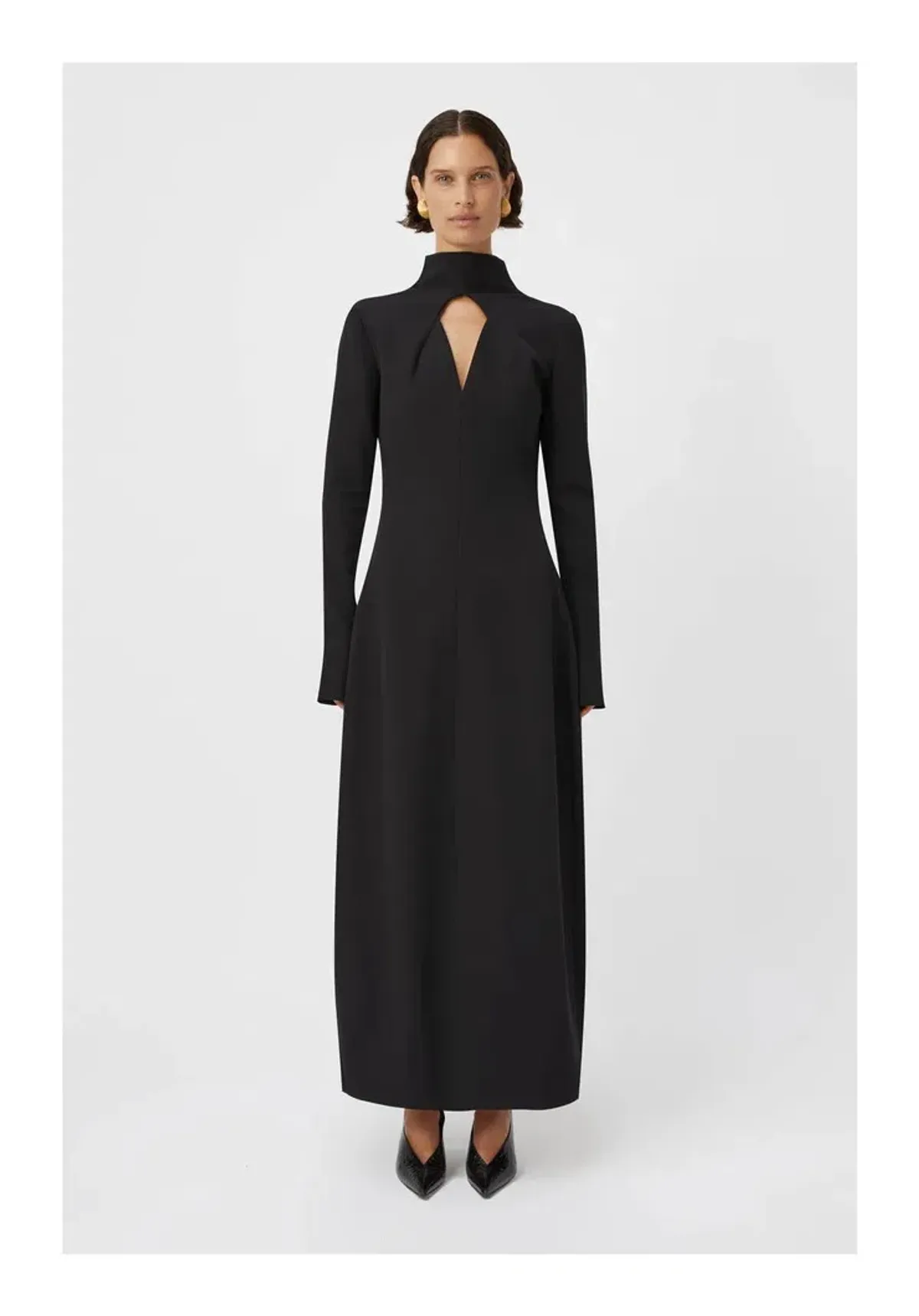 Camilla and Marc The Tenera Cocoon Maxi Dress in Black Size 10 for rent on The Volte - main image