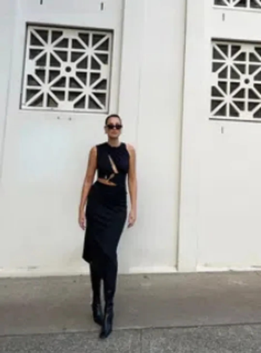 C/MEO COLLECTIVE Entropy Dress black size 4 for rent on The Volte - main image