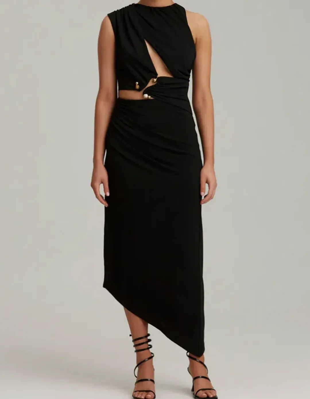 C/MEO COLLECTIVE Entropy Dress black size 4 for rent on The Volte - main image