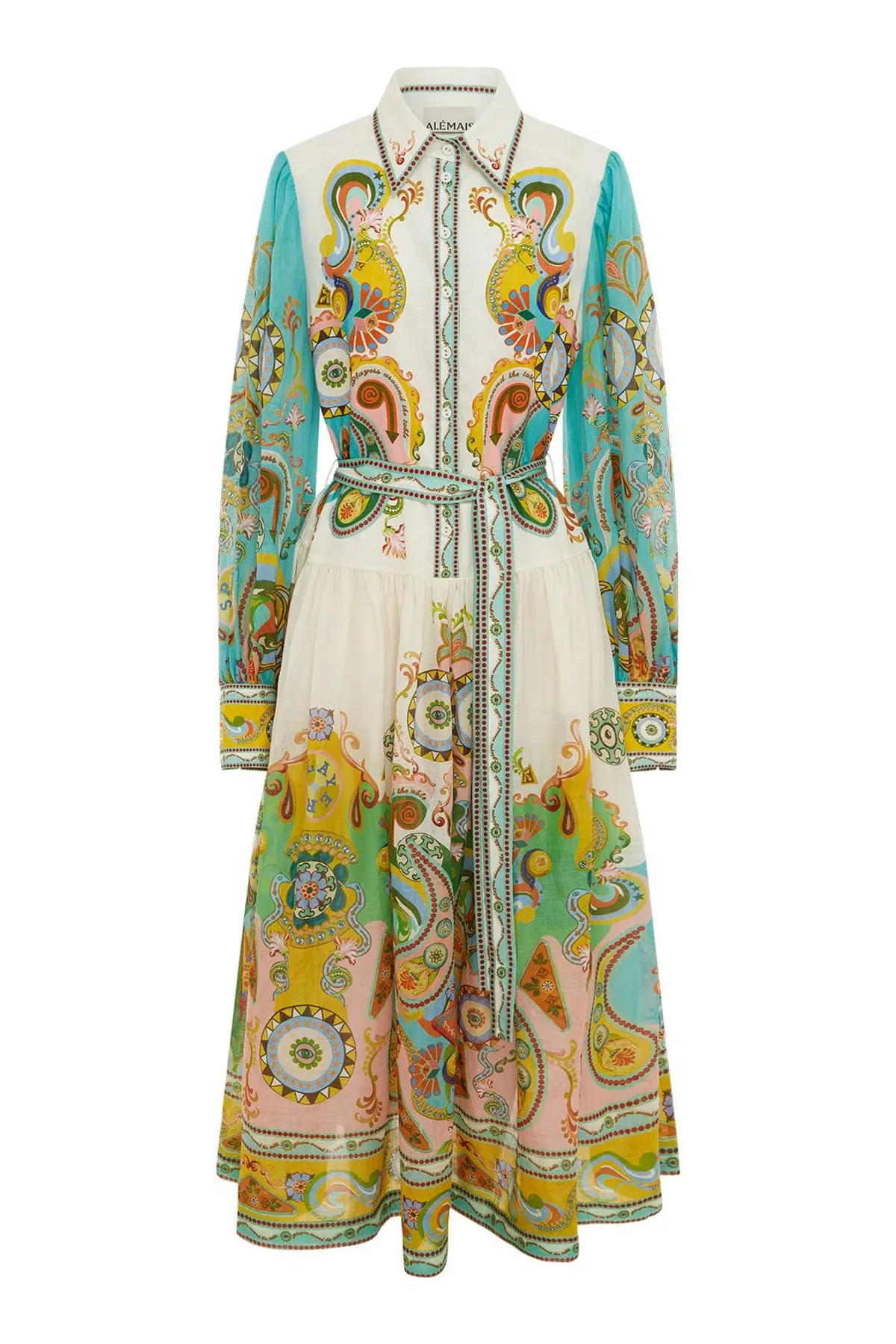 Alemais Pinball Shirtdress Print Size 12 - Image 4