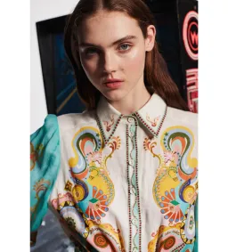 Alemais Pinball Shirtdress Print Size 12 for rent on The Volte - image 2