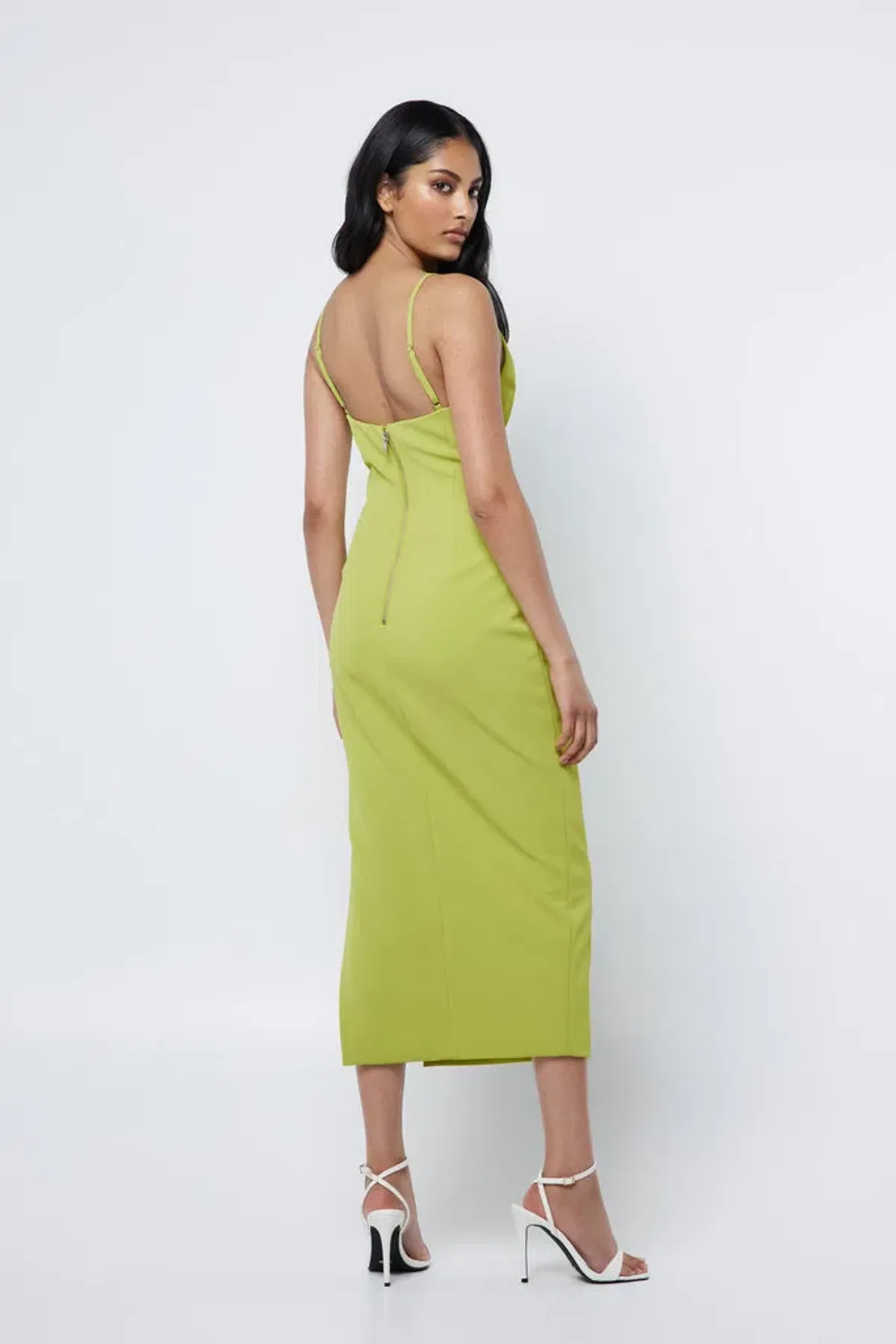 Mossman Rendezvous Midi Dress Green Size 14 for rent on The Volte - main image