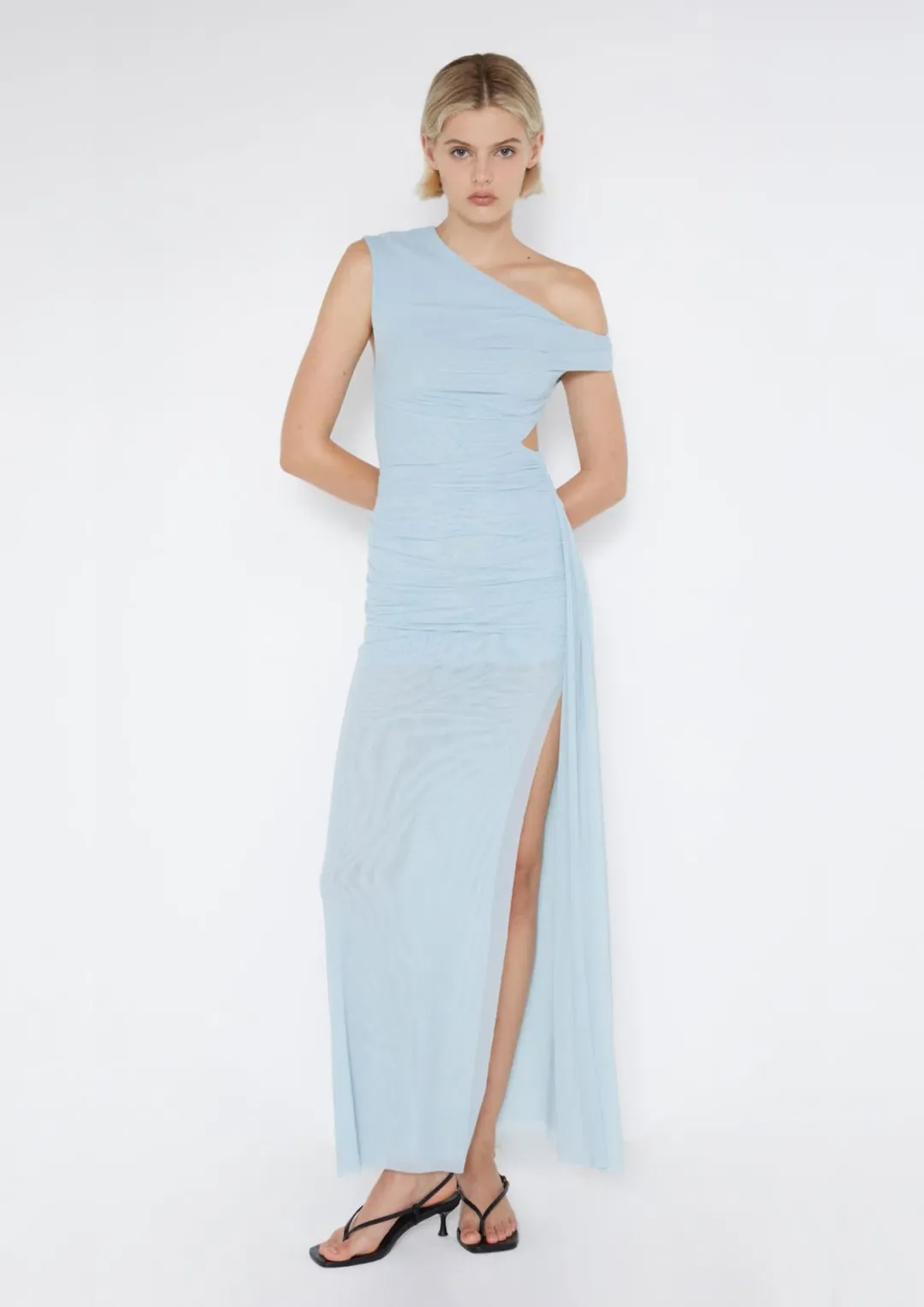 Bec & Bridge Victoria Asym Dress Sky Blue Size 6 for rent on The Volte - main image