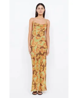 Bec & Bridge Drew Split Maxi Dress Hibiscus Patchwork AU 8 for rent on The Volte - image 1