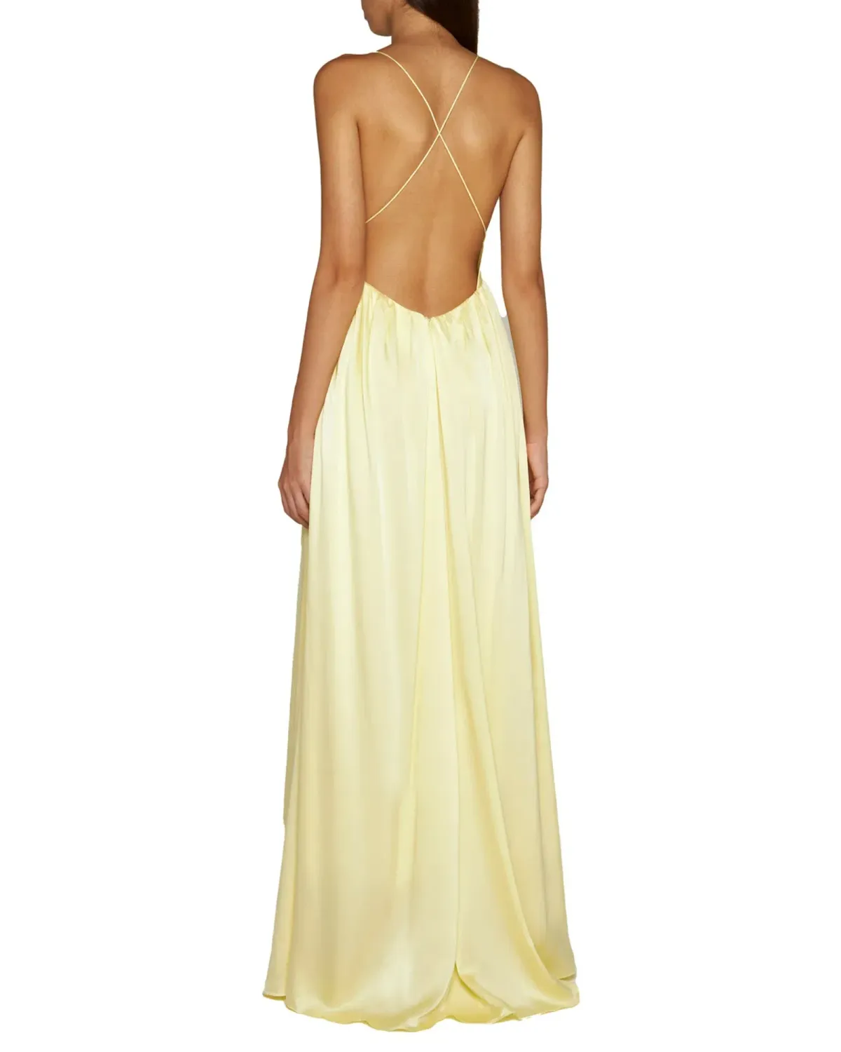 Zimmermann V-Neck Gathered Slip Dress Butter Size 1 / AU 10 - Image 3