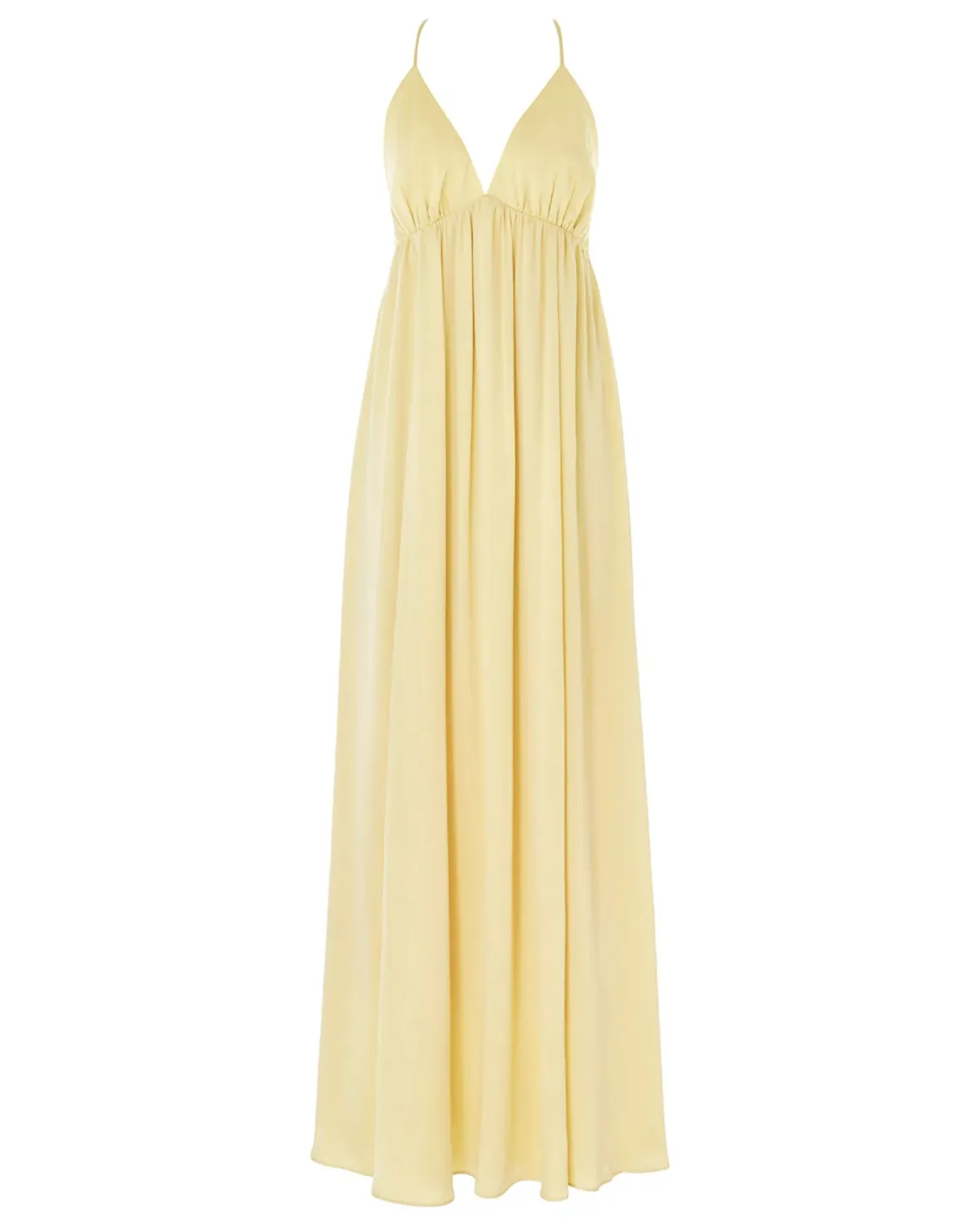 Zimmermann V-Neck Gathered Slip Dress Butter Size 1 / AU 10 - Image 4
