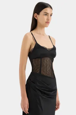 Sir the Label The Dunya Draped Gown in Black Size AU 8 for rent on The Volte - image 3