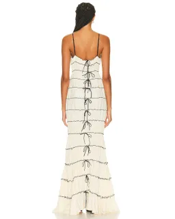 Mirror Palais Ribbon Gown in Cream Size AU 6 for rent on The Volte - image 3