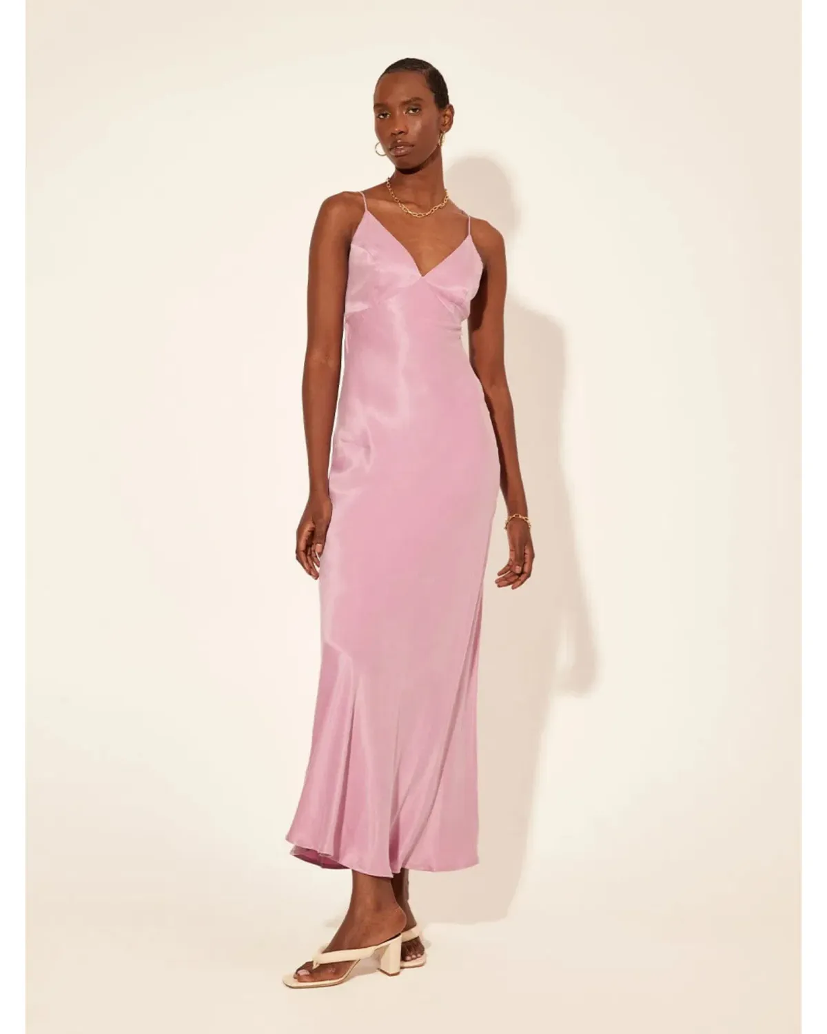 Kivari Bianca Slip Dress Pink Size AU 10 - Image 1