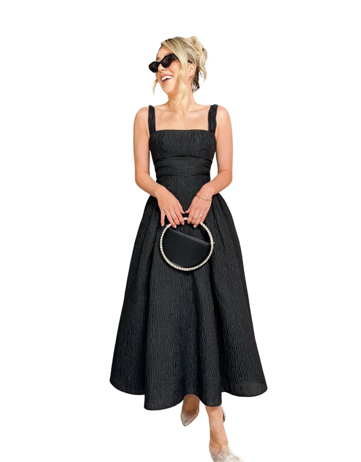 Rachel Gilbert Sophy Strap Dress Black Size 4/ AU 14 - Image 2