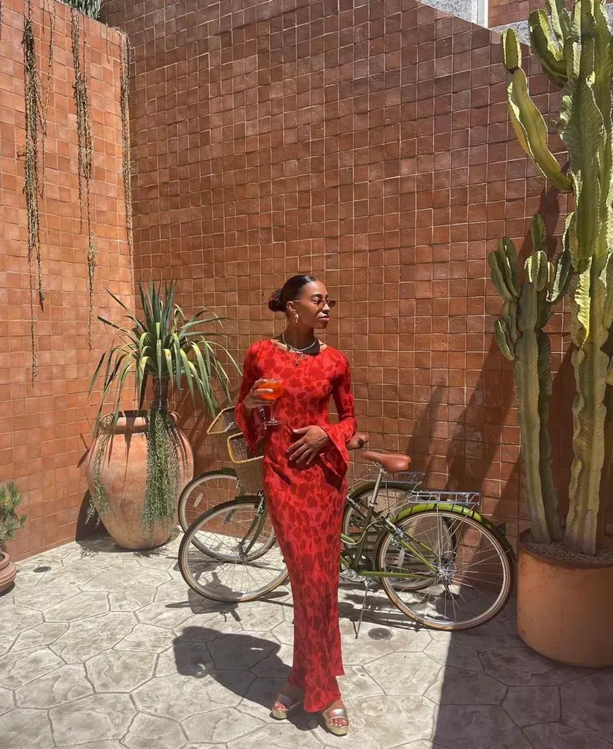 Realisation Par The Gia Maxi Dress Havana Print Size S /Au 8 - Image 1