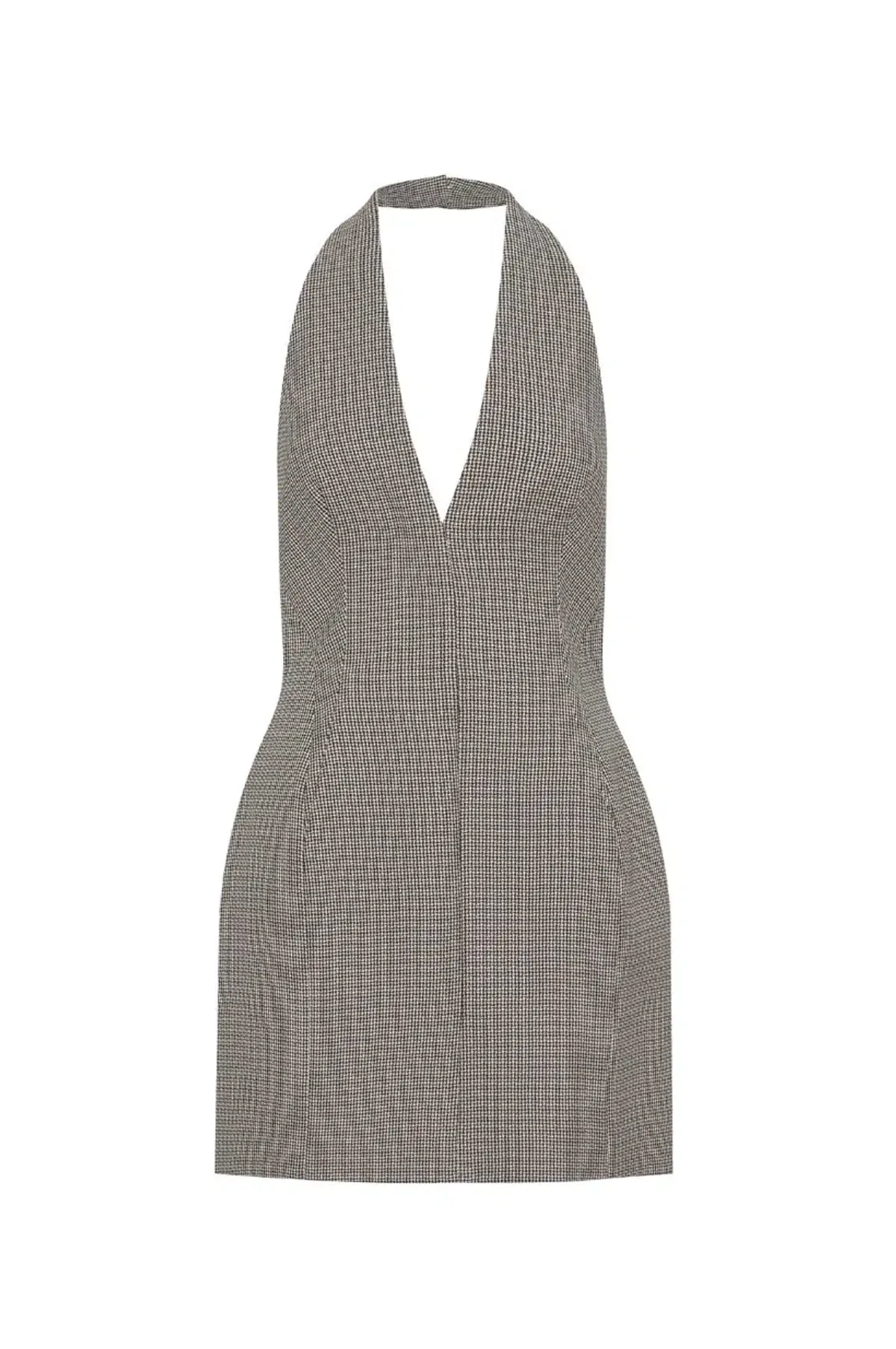 Camilla and Marc Banks Mini Dress in Black Houndstooth Size 8 - Image 5