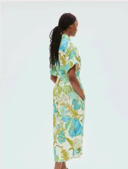 Alemais Janis Shirt Dress Floral Size 14 for rent on The Volte - image 3