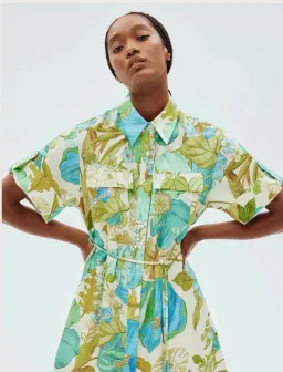 Alemais Janis Shirt Dress Floral Size 14 for rent on The Volte - image 4