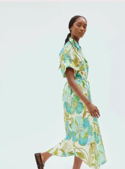 Alemais Janis Shirt Dress Floral Size 14 for rent on The Volte - image 2