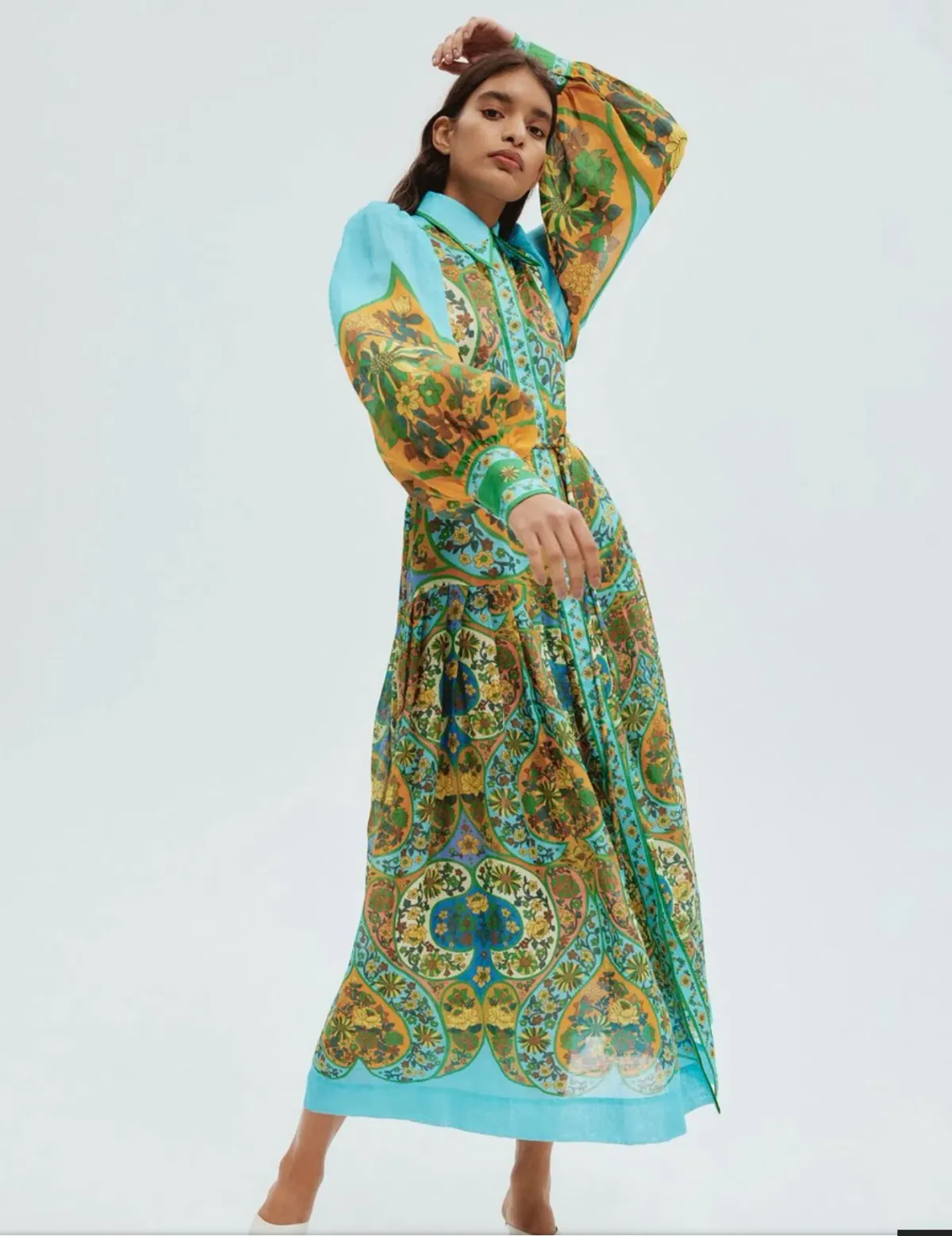 Alemais Sofie Shirtdress Multi Size 14 for rent on The Volte - main image