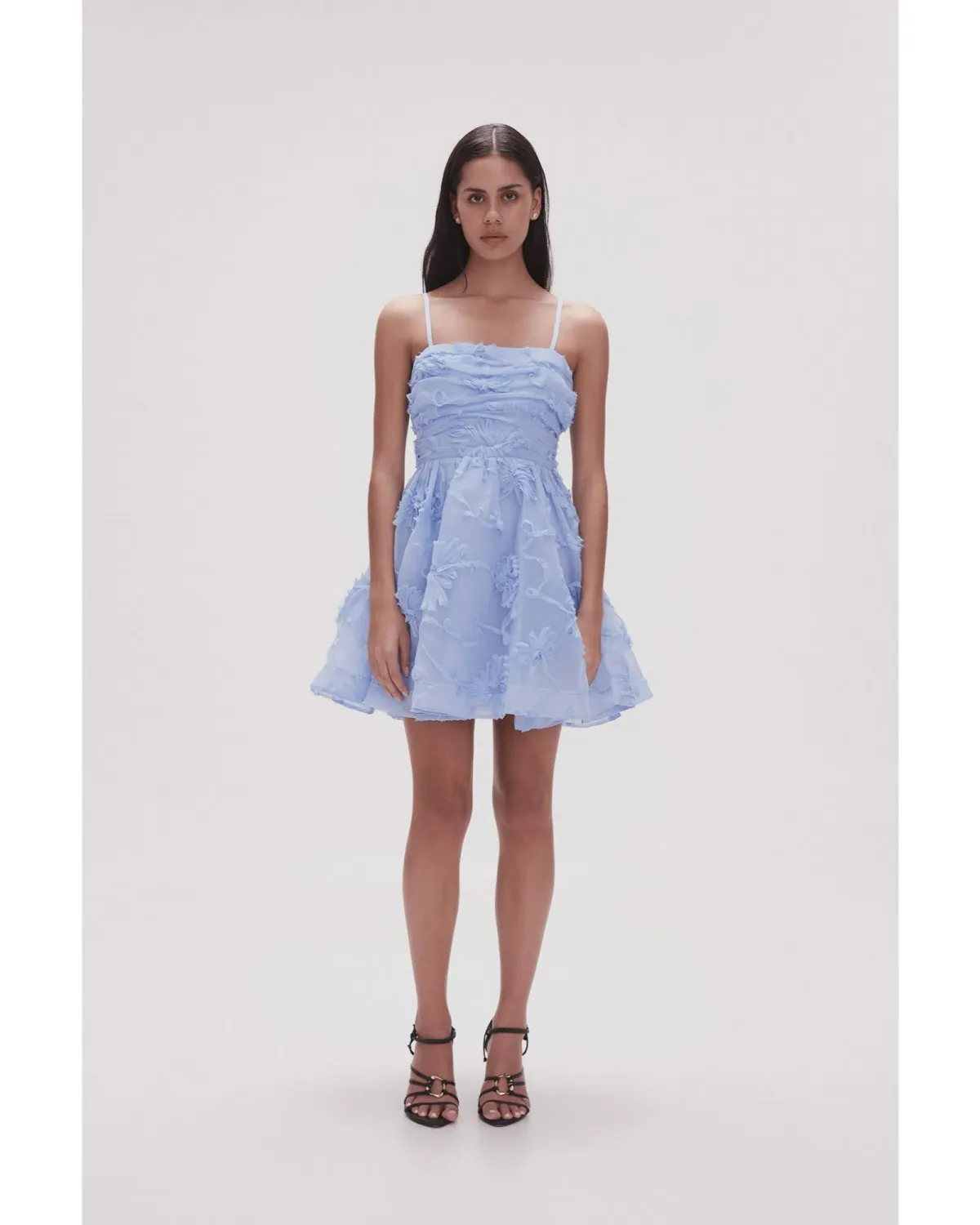 Aje Evangeline Mini Dress Light Sky Blue Size AU 12 - Image 1