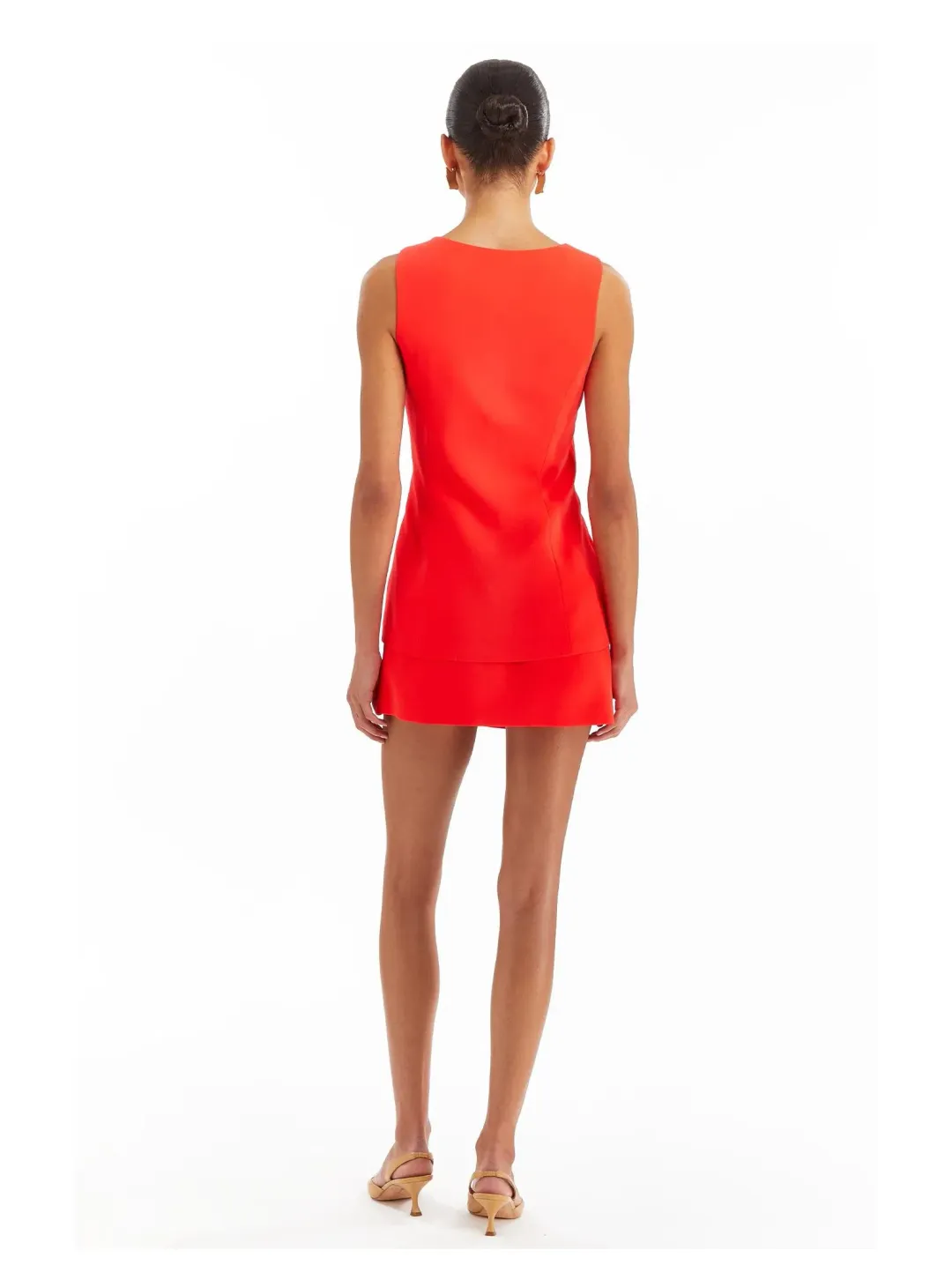 Amanda Uprichard Kya Romper Red Size 8 for rent on The Volte - main image