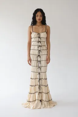 Mirror Palais Tunnel Ruffle Gown Shell Size 8 for rent on The Volte - image 1