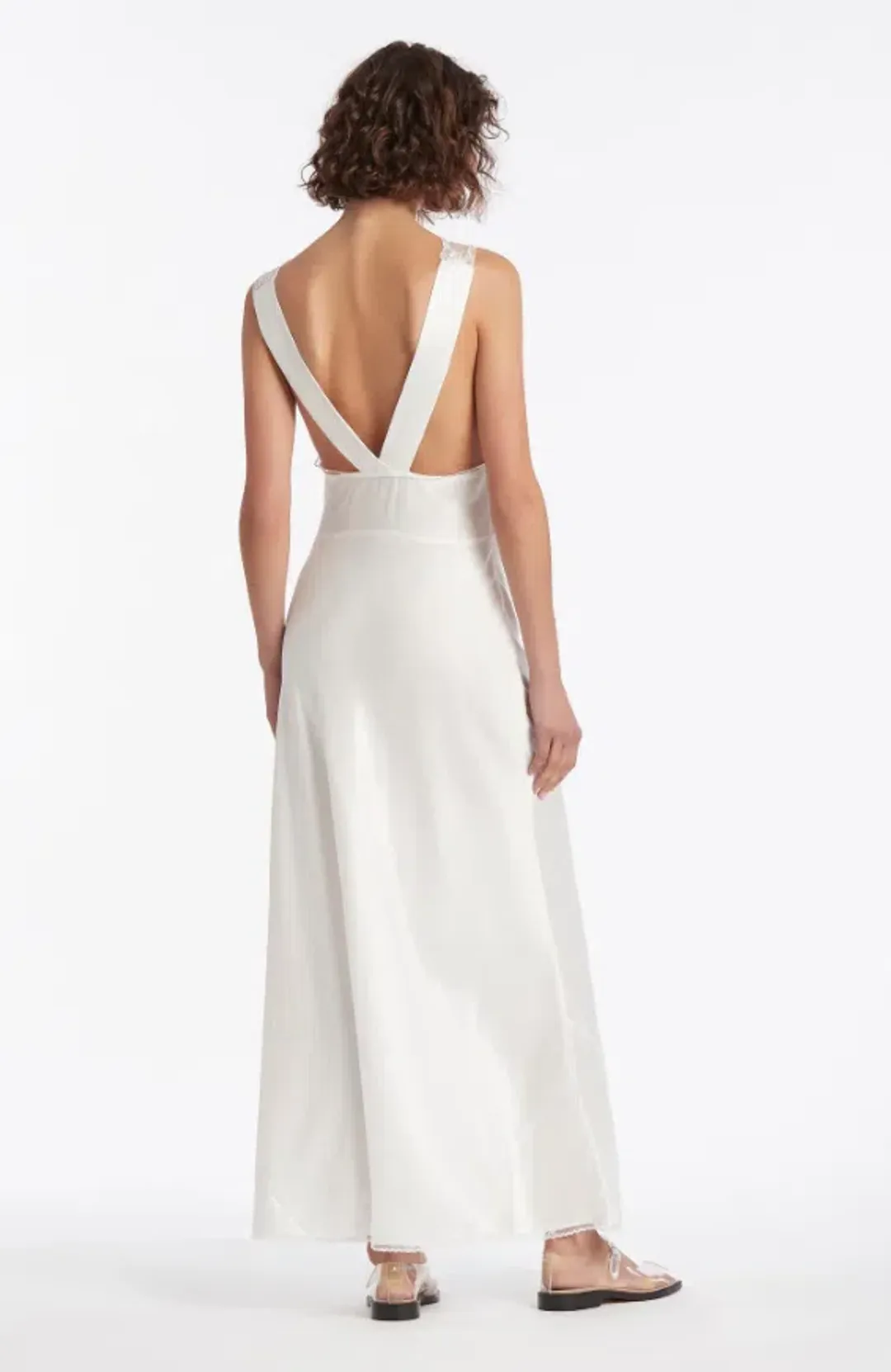 Sir the Label Aries Cut Out Dress Ivory Size 8 for rent on The Volte - main image