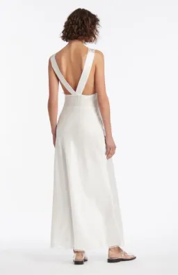 Sir the Label Aries Cut Out Dress Ivory Size 8 for rent on The Volte - image 3