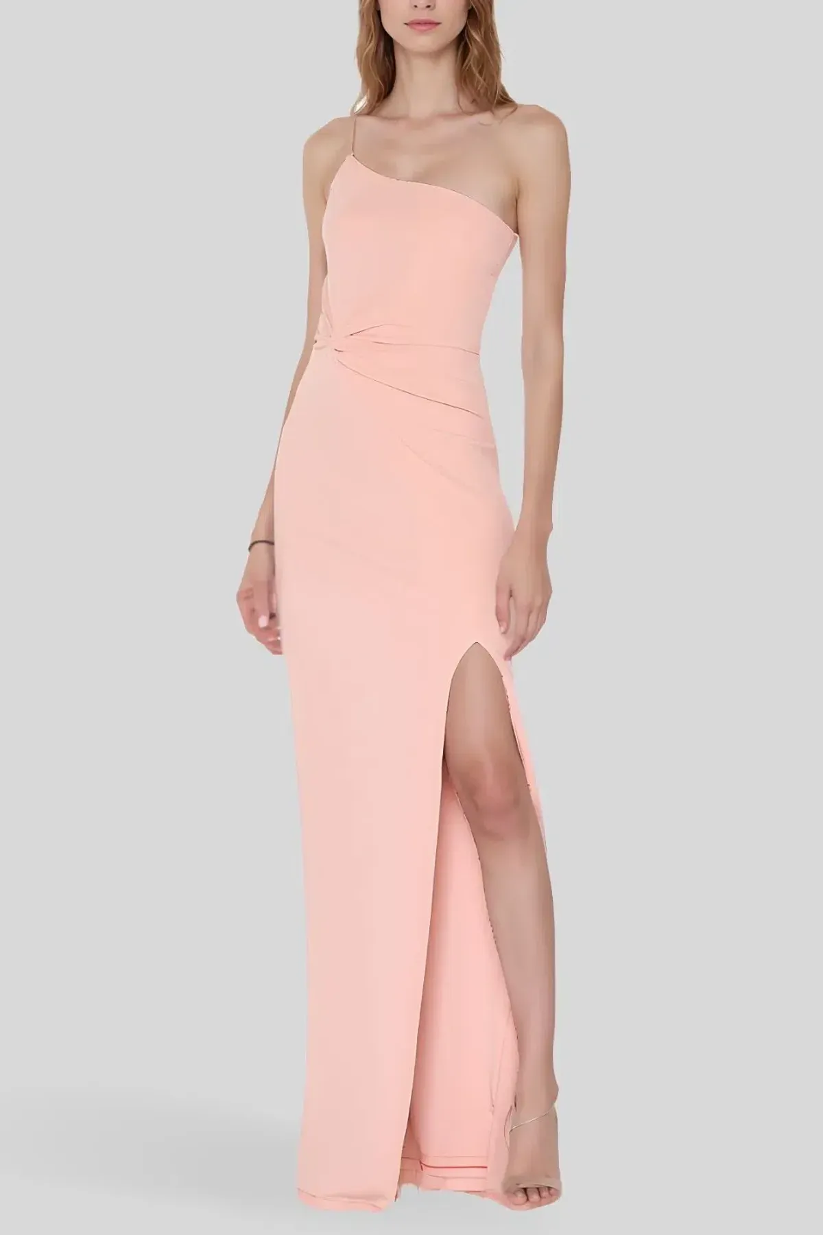 Nookie Lust One Shoulder Gown in Blush Pink Size 8 - Image 2