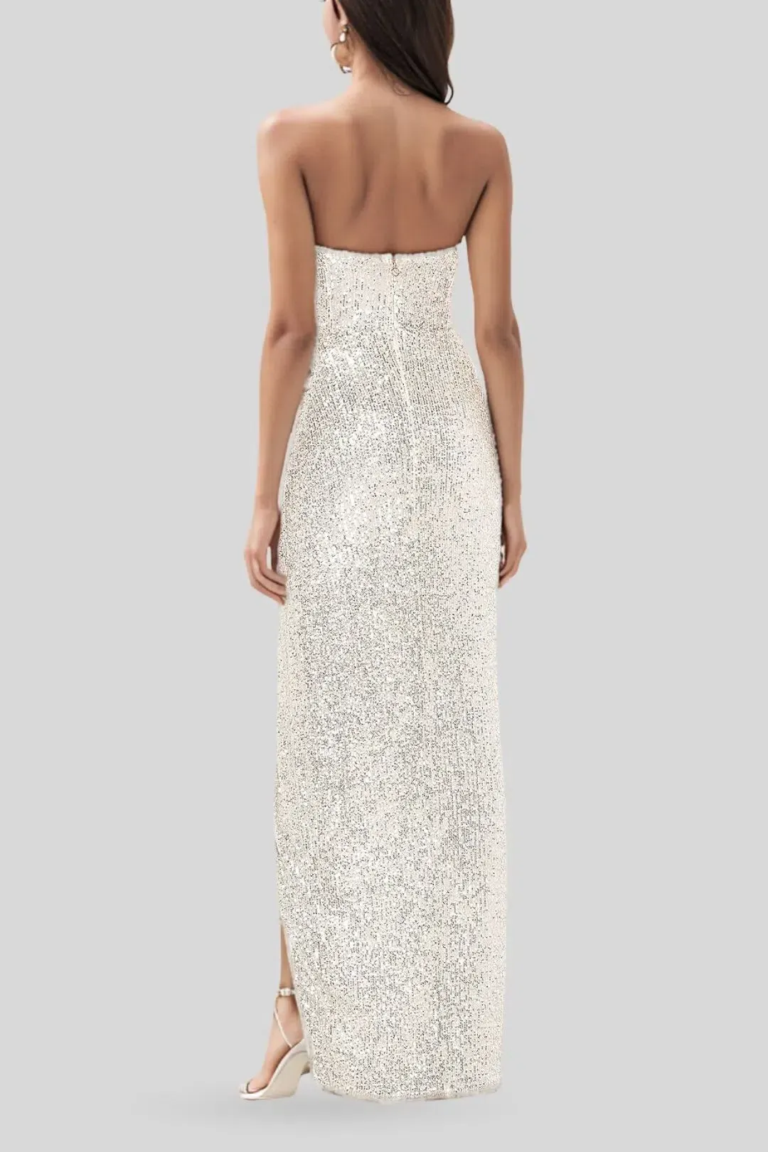 Nookie Galaxy Gown in Silver Size 8 for rent on The Volte - main image