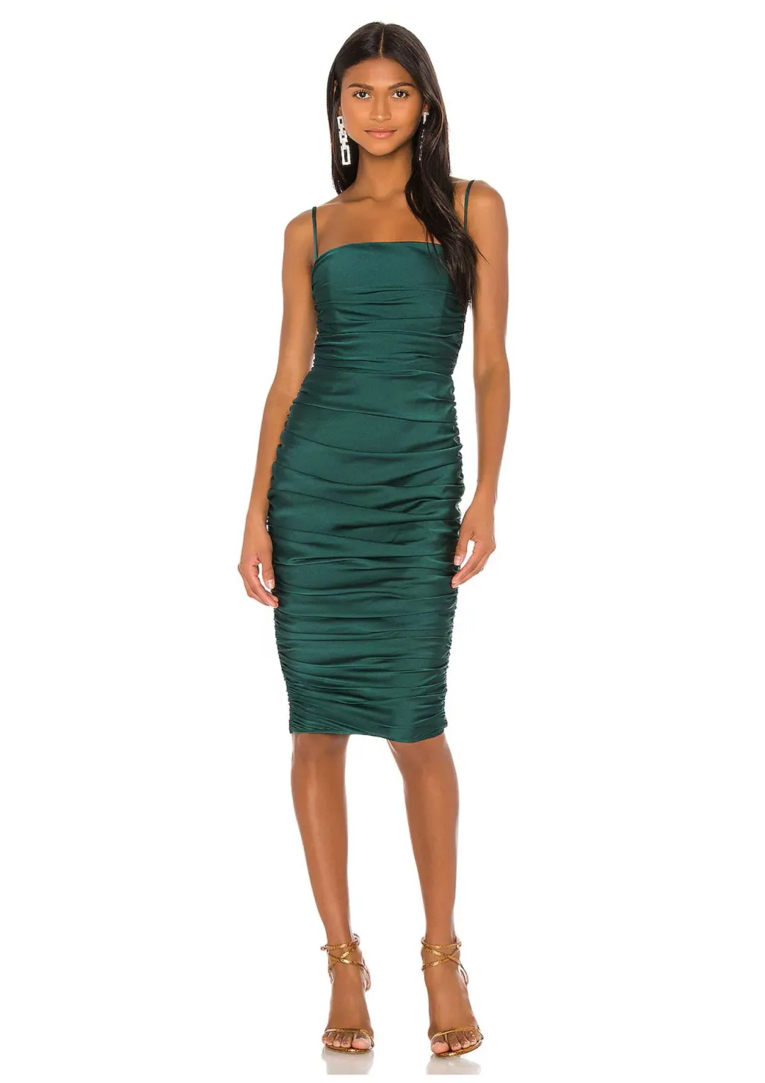 Nookie Cooper Midi Dress Emerald Size 14 for rent on The Volte - main image