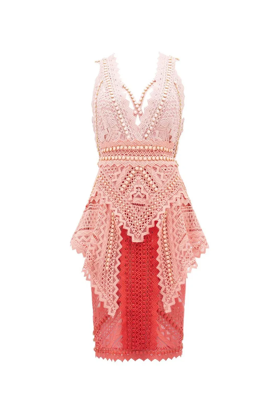 Thurley La Rambla Dress Red Ombre Size 8 (will fit a 10) for rent on The Volte - main image