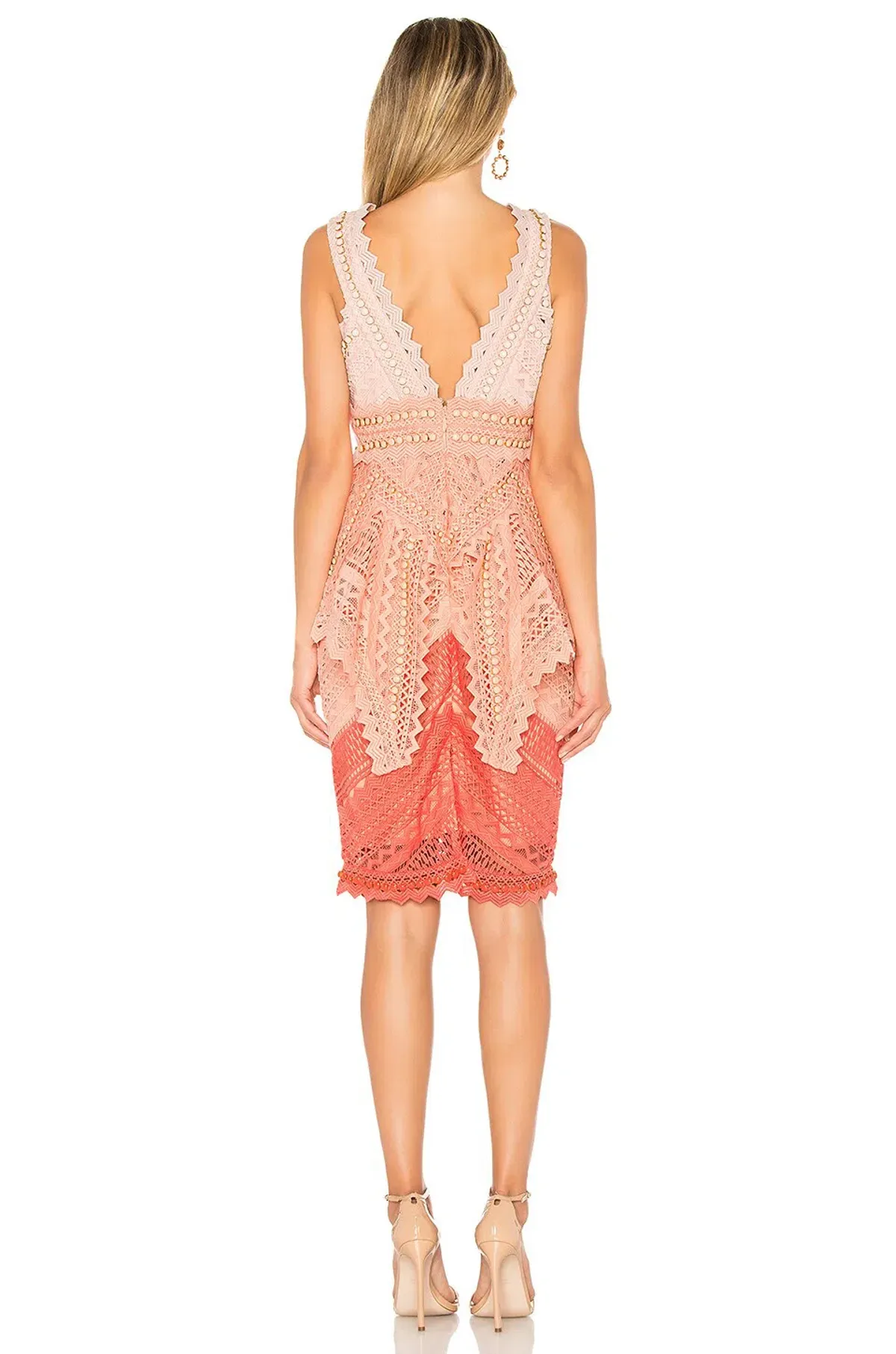 Thurley La Rambla Dress Red Ombre Size 8 (will fit a 10) - Image 3
